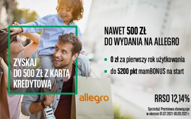 Do 500 zł na Allegro od BNP Paribas